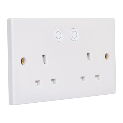 DOUBLE WALL SOCKET SWITCHED  WIFI 13AW