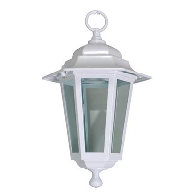 Lantern 60W ES White Ceiling