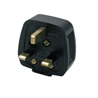 Plug Top 12Amp - Black Fused BS1363300